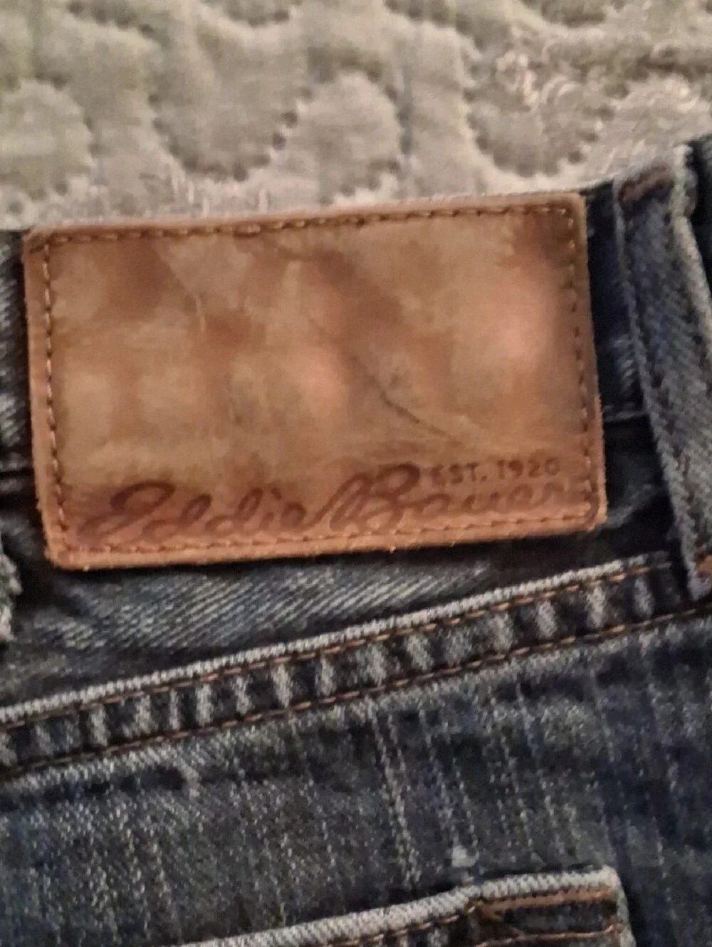 Eddie Bauer Men's Faded Blue Relaxed Jeans
